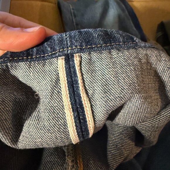 Levis Big E 501 XX Selvedge denim jeans with contrast side hem 30x30 - Picture 6 of 6